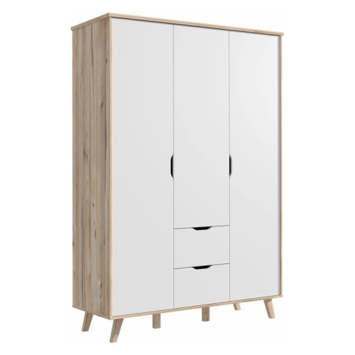 Szafa ubraniowa 140 cm Kolor Dębowy / Biały